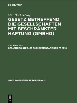 cover image of Max Hachenburg